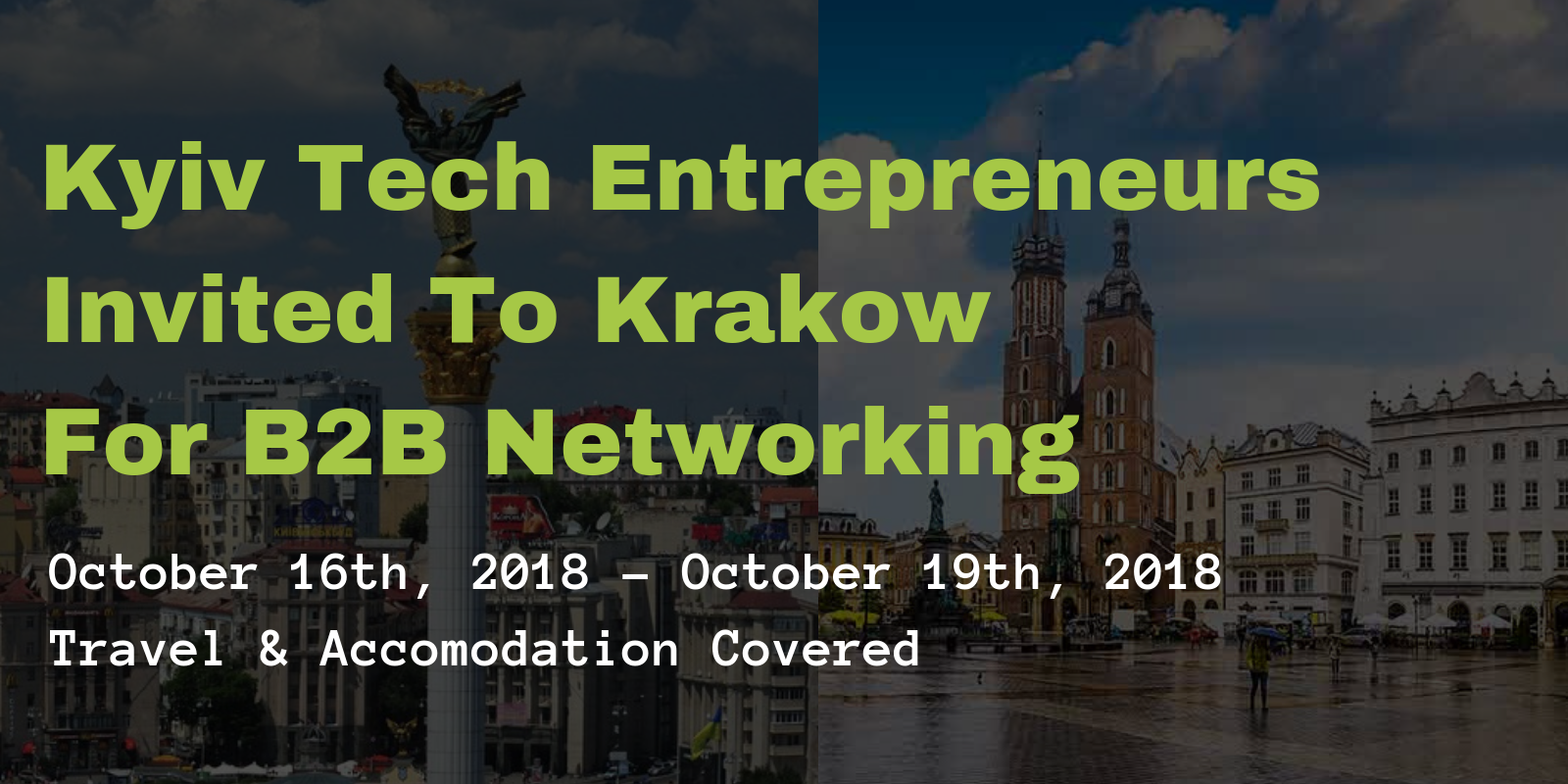 , Kyiv Tech Entrepreneurs Invited To Krakow
