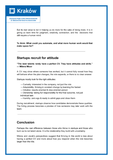 , Talent Connect – Building Careers in Startups